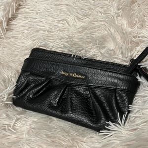 Juicy couture black and pink purse wallet